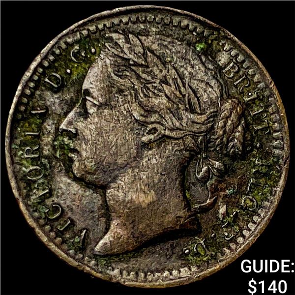 1878 Great Britaion Victoria Bronze 1/3 Farthing