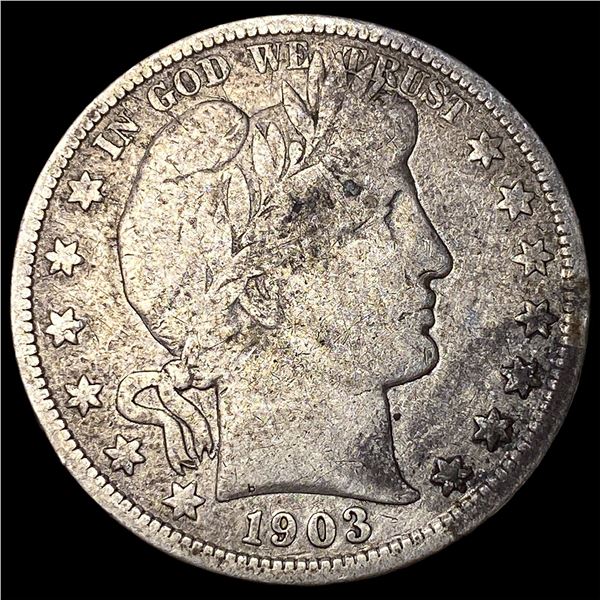 1903 Silver Barber Half Dollar NICELY  CIRCULATED