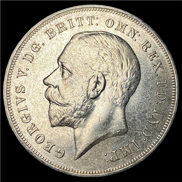1935 Silver Crown Great Britain SUPERB GEM BU