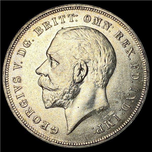 1935 Silver Crown Great Britain. SUPERB GEM  BU
