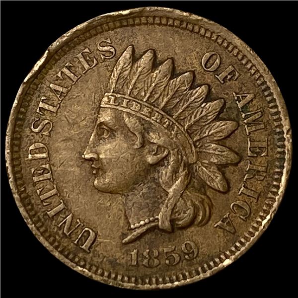 1859 Indian Head Cent NEARLY UNCIRCULATED