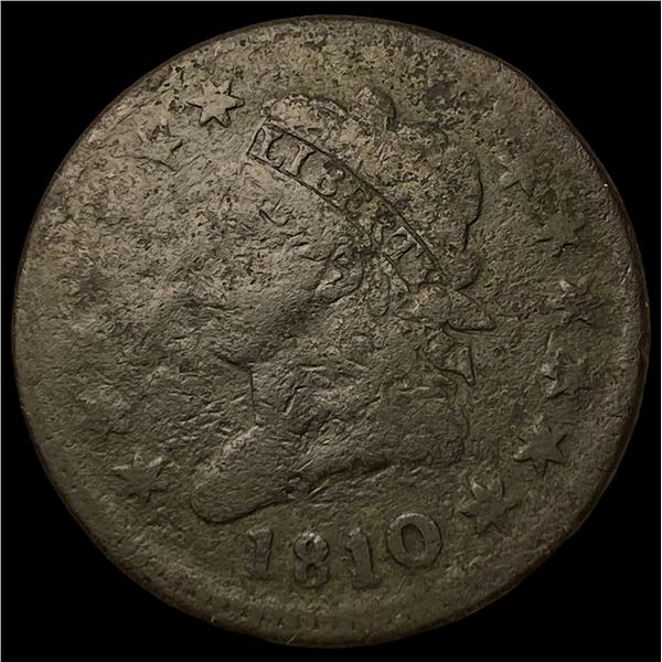 1810 Classic Head Large Cent NICELY  CIRCULATED