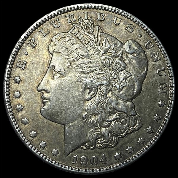 1904 Silver Morgan Dollar NEARLY UNCIRCULATED
