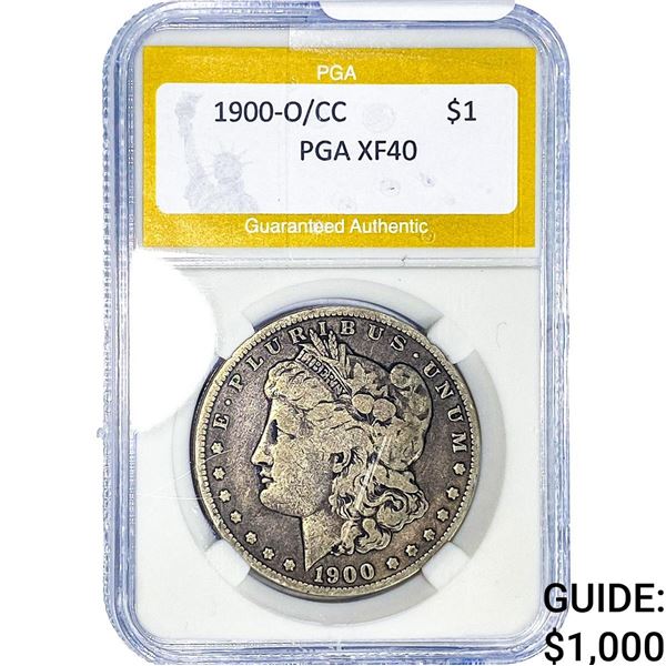 1900-O/CC Morgan Silver Dollar PGA XF40