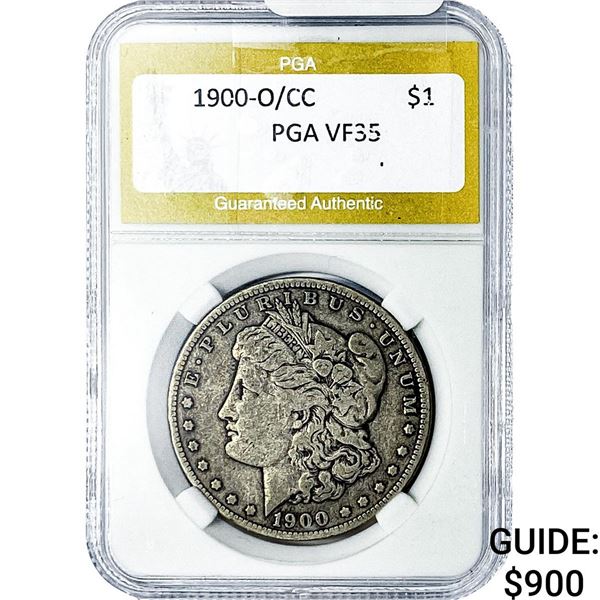 1900-O/CC Morgan Silver Dollar PGA VF35