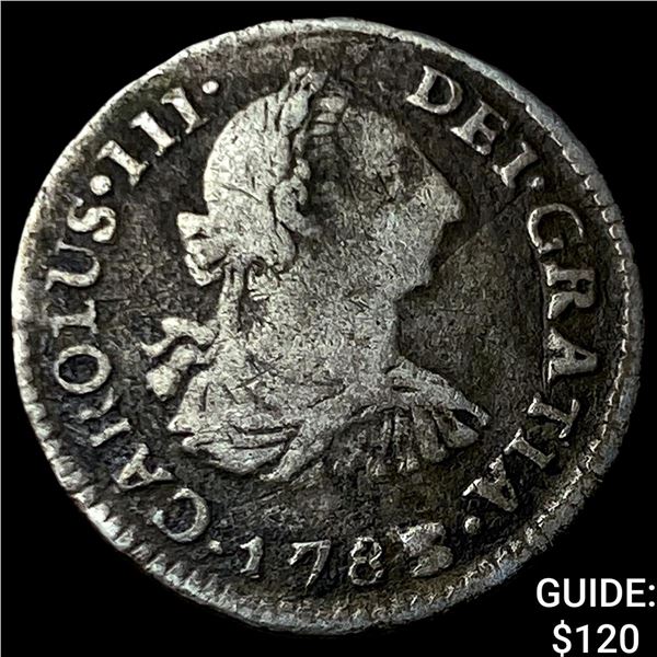 1785/3 PR Bolivia Charles III Silver 1/2 Real