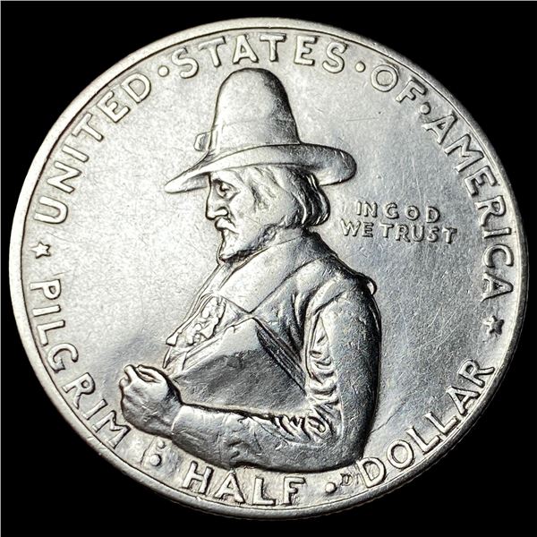 1920 Silver Pilgrim Half Dollar CHOICE AU