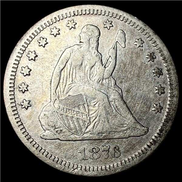 1876-S Silver Seated Liberty Quarter CLOSELY UNCIRCULATED