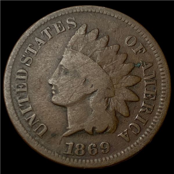 1869 Indian Head Cent LIGHTLY CIRCULATED