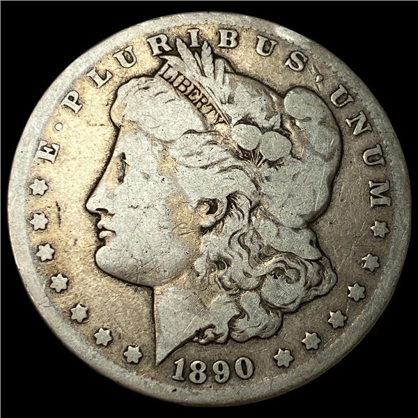 1890-CC Silver Morgan Dollar LIGHTLY CIRCULATED
