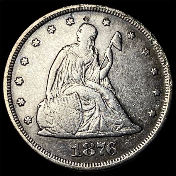 1876 Silver Twenty-Cent Piece CHOICE AU