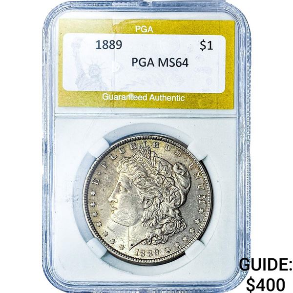 1889 Morgan Silver Dollar PGA MS64