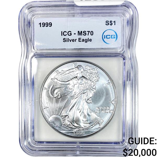 1999 Silver Eagle ICG MS70
