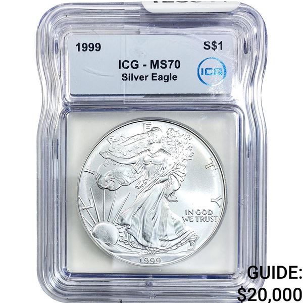 1999 Silver Eagle ICG MS70