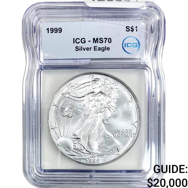 1999 Silver Eagle ICG MS70