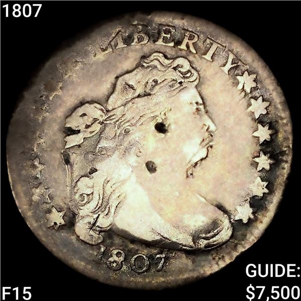 1807 Draped Bust Dime NICELY CIRCULATED