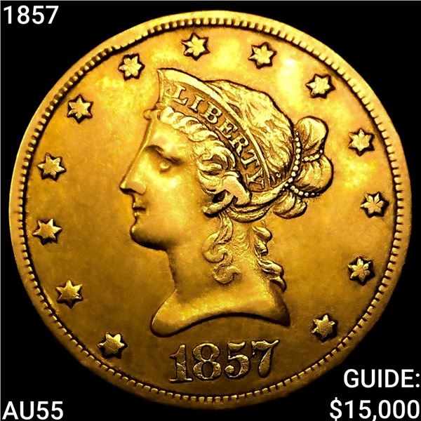1857 $10 Gold Eagle HIGH GRADE