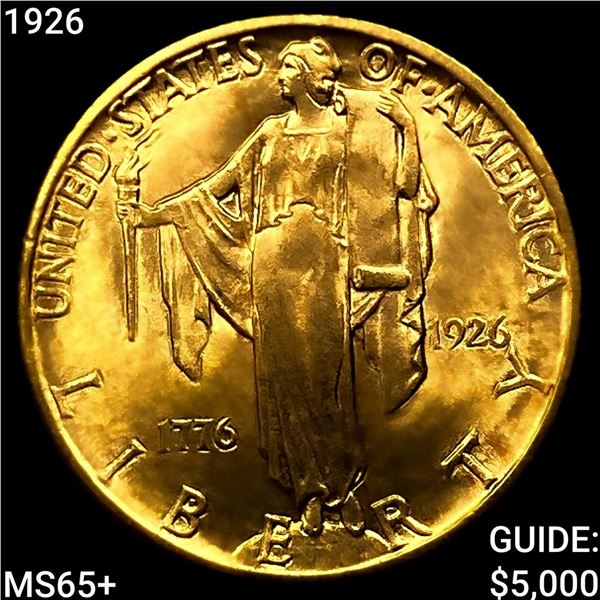 1926 Sesquincentennial $2.50 Gold Quarter Eagle GEM BU +