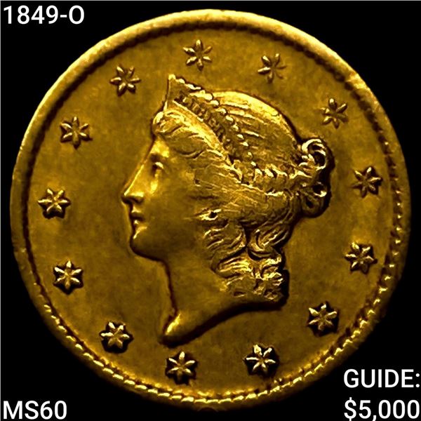 1849-O Rare Gold Dollar UNCIRCULATED