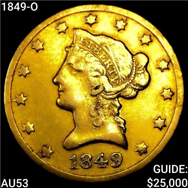 1849-O $10 Gold Eagle CLOSELY UNCIRCULATED