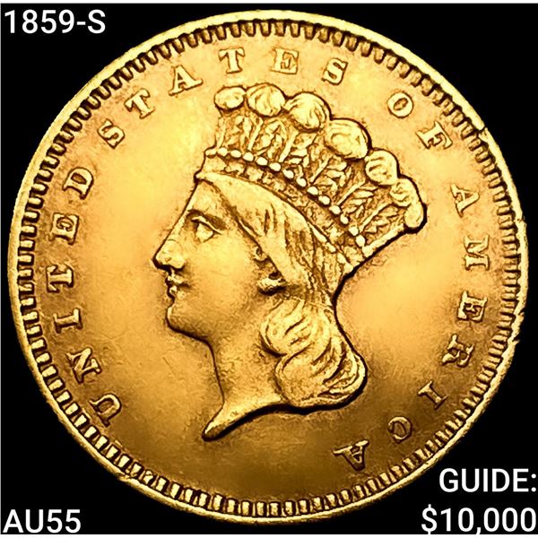 1859-S Rare Gold Dollar HIGH GRADE