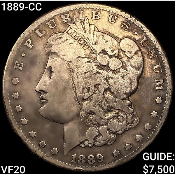 1889-CC Morgan Silver Dollar LIGHTLY CIRCULATED