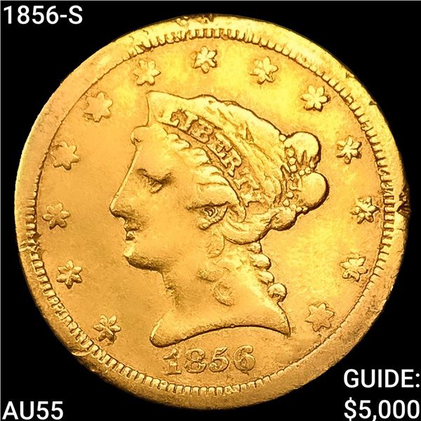 1856-S $2.50 Gold Quarter Eagle HIGH GRADE