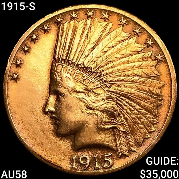 1915-S $10 Gold Eagle CHOICE AU