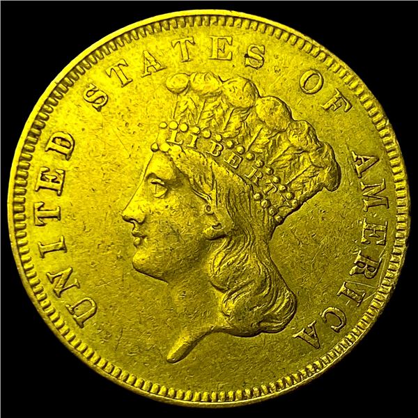 1855 $3 Gold Indian Princess Head HIGH GRADE