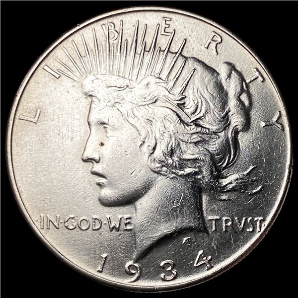 1934 Silver Peace Dollar CLOSELY UNCIRCULATED
