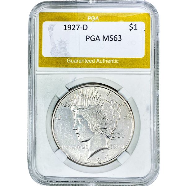 1927-D Silver Peace Dollar PGA MS63