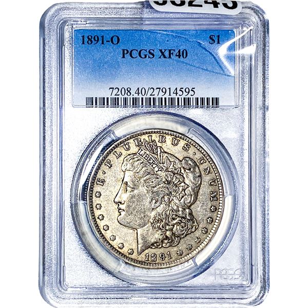 1891-O Morgan Silver Dollar PCGS XF40