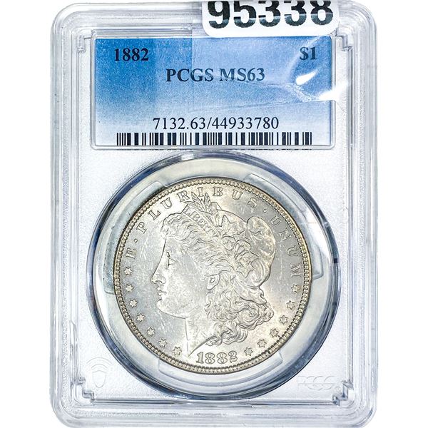 1882 Morgan Silver Dollar PCGS MS63
