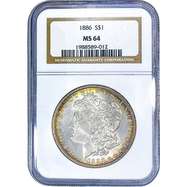 1886 Morgan Silver Dollar NGC MS64