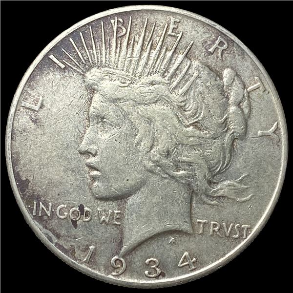 1934-S Silver Peace Dollar CLOSELY  UNCIRCULATED