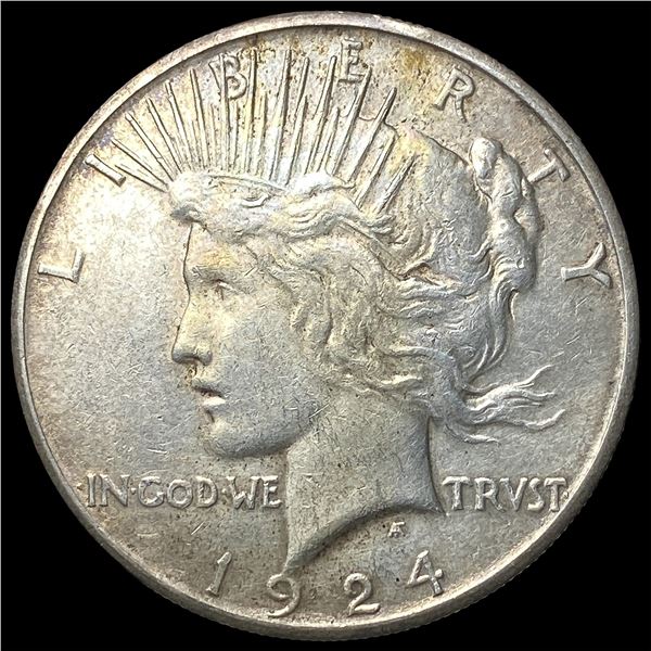 1924-S Silver Peace Dollar NEARLY  UNCIRCULATED
