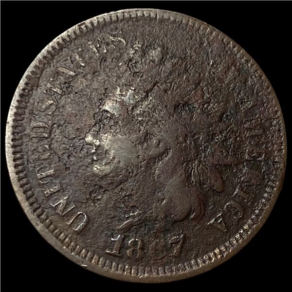 1867 Indian Head Cent NICELY CIRCULATED
