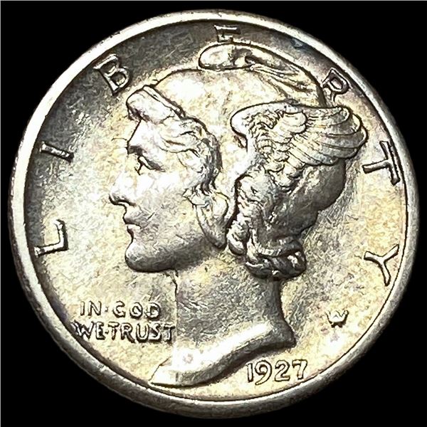 1927-S Silver Mercury Dime CHOICE AU