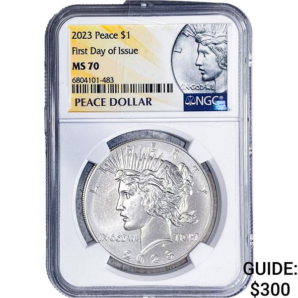 2023 Silver Peace Dollar NGC MS70