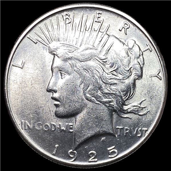 1925-S Peace Silver Dollar CHOICE AU