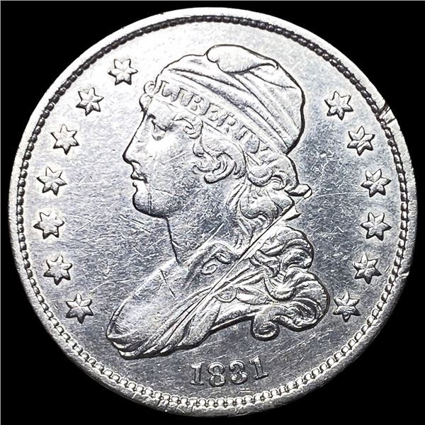 1831 Capped Bust Silver Quarter CLOSELY  UNCIRCULATED