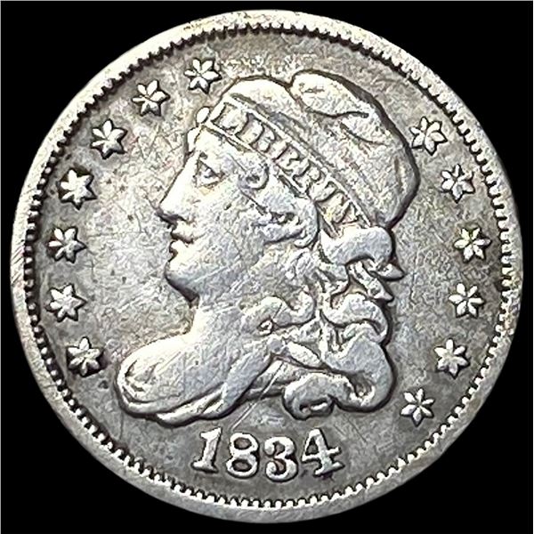 1834 Capped Bust Half Dime LIGHTLY CIRCULATED