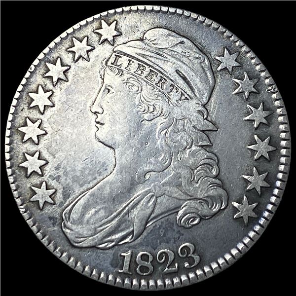 1823 Silver Capped Bust Half Dollar LIGHTLY  CIRCULATED