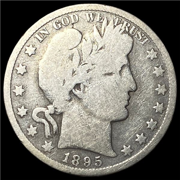 1895-O Silver Barber Half Dollar NICELY  CIRCULATED