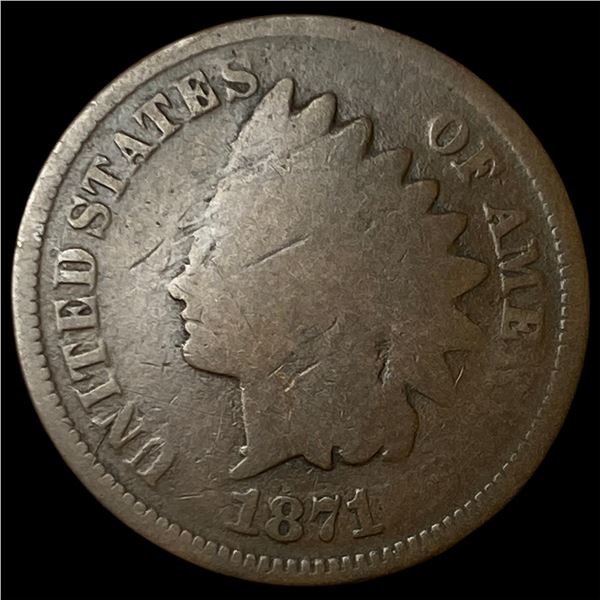 1871 Indian Head Cent NICELY CIRCULATED
