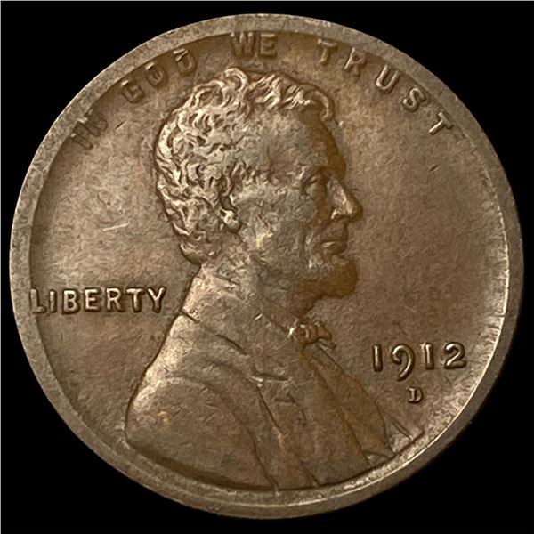 1912-D Lincoln Wheat Cent NEARLY UNCIRCULATED