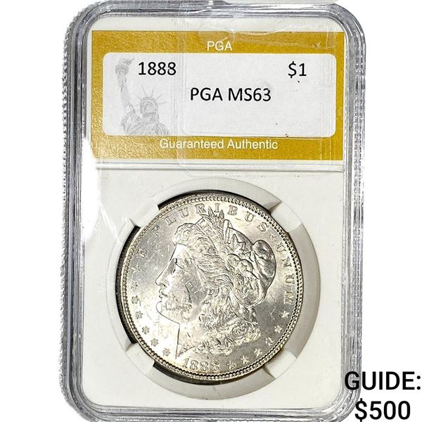 1888 Morgan Silver Dollar PGA MS63