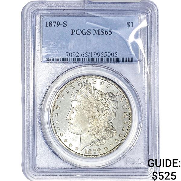 1879-S Morgan Silver Dollar PCGS MS65