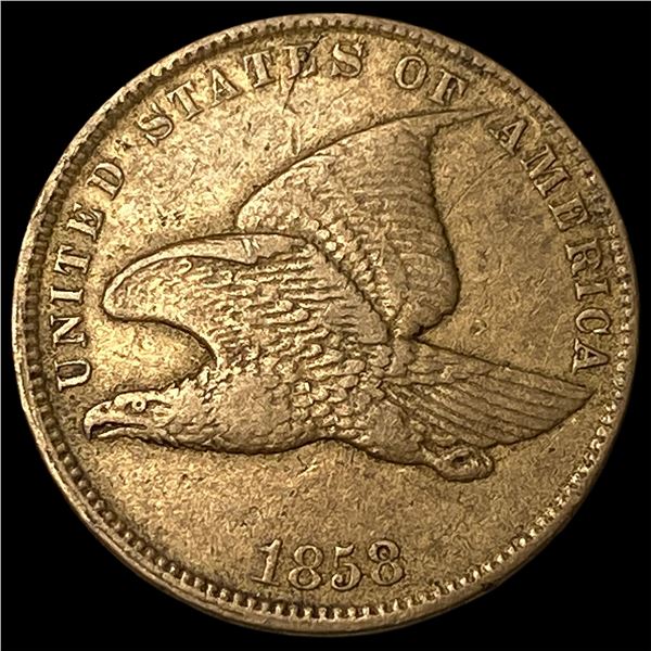 1858 Flying Eagle Cent NEARLY UNCIRCULATED