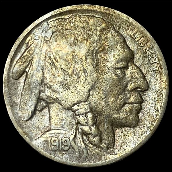 1919-D Buffalo Nickel NEARLY UNCIRCULATED
